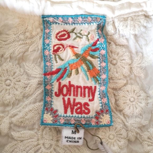 Gorgeous Boho Floral Embroidered 'Nasiba' Blouse Johnny Was - Picture 7 of 8